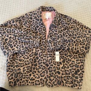 Leopard Bomber Jacket